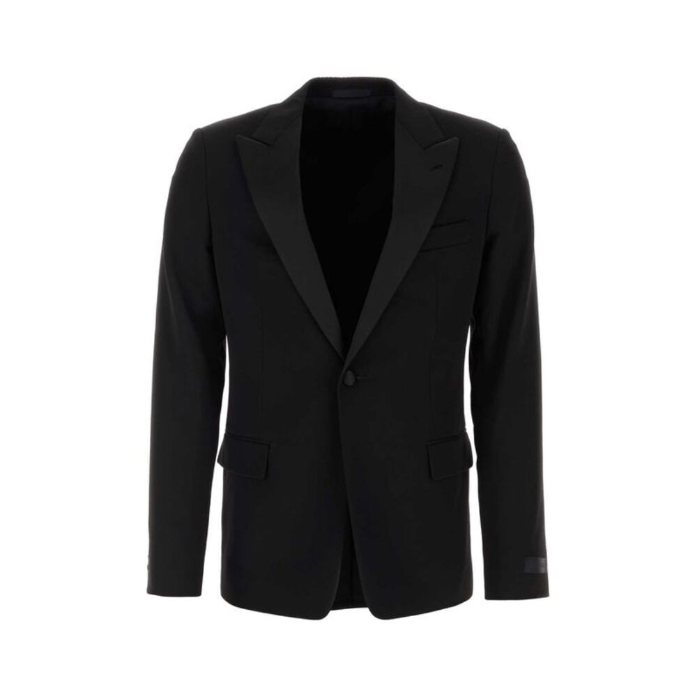 Lanvin Men Black Wool Blazer